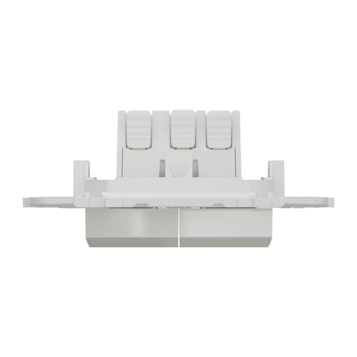 Вимикач, 2-клавішний, 10 А, 2 модулі, білий, Unica New, Schneider Electric [NU521118]