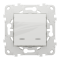 Вимикач, 2-клавішний, 10 А, 2 модулі, білий, Unica New, Schneider Electric [NU521118N]