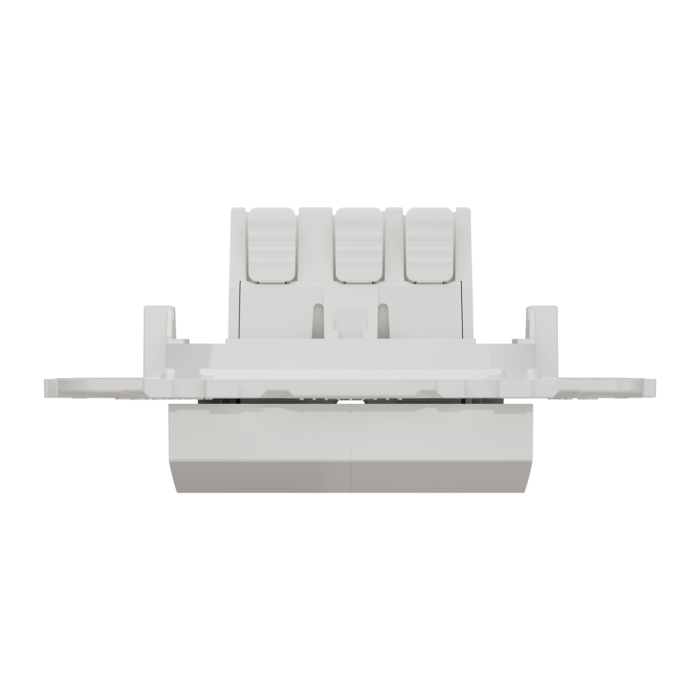 Вимикач, 2-клавішний, 10 А, 2 модулі, білий, Unica New, Schneider Electric [NU521118N]