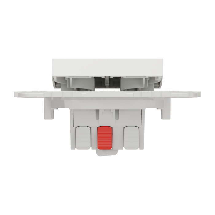 Вимикач, 2-клавішний, 10 А, 2 модулі, білий, Unica New, Schneider Electric [NU521318]