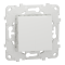 Вимикач, 2-клавішний, 10 А, 2 модулі, білий, Unica New, Schneider Electric [NU521318]