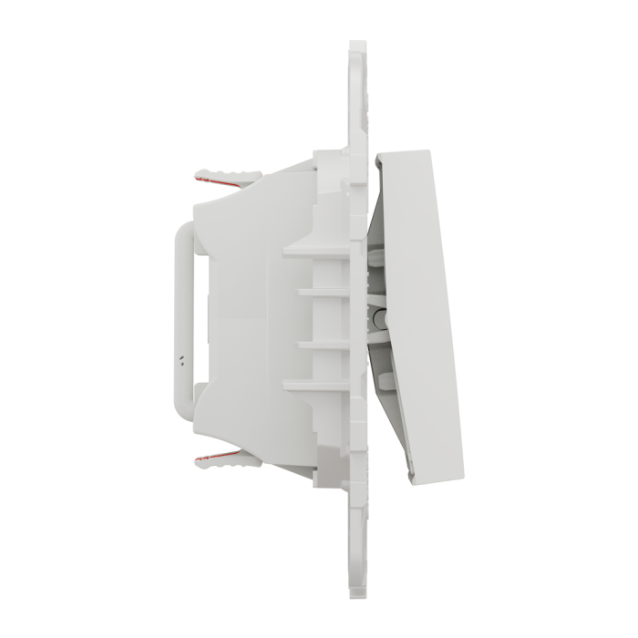 Вимикач, 2-клавішний, 10 А, 2 модулі, білий, Unica New, Schneider Electric [NU521318]