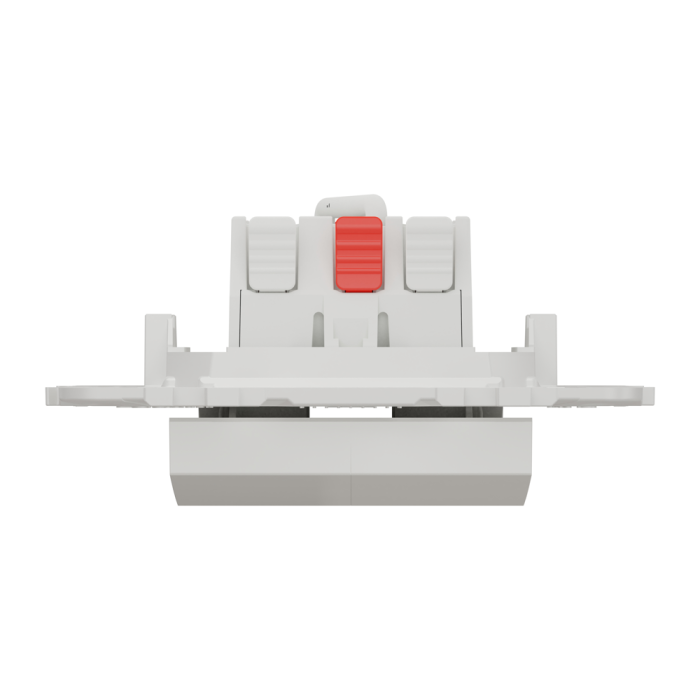 Вимикач, 2-клавішний, 10 А, 2 модулі, білий, Unica New, Schneider Electric [NU521318]