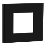 Рамка 1 постова, чорна, Unica New - Schneider Electric [NU600272]