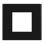 Рамка 1 постова, чорна, Unica New - Schneider Electric [NU600272]