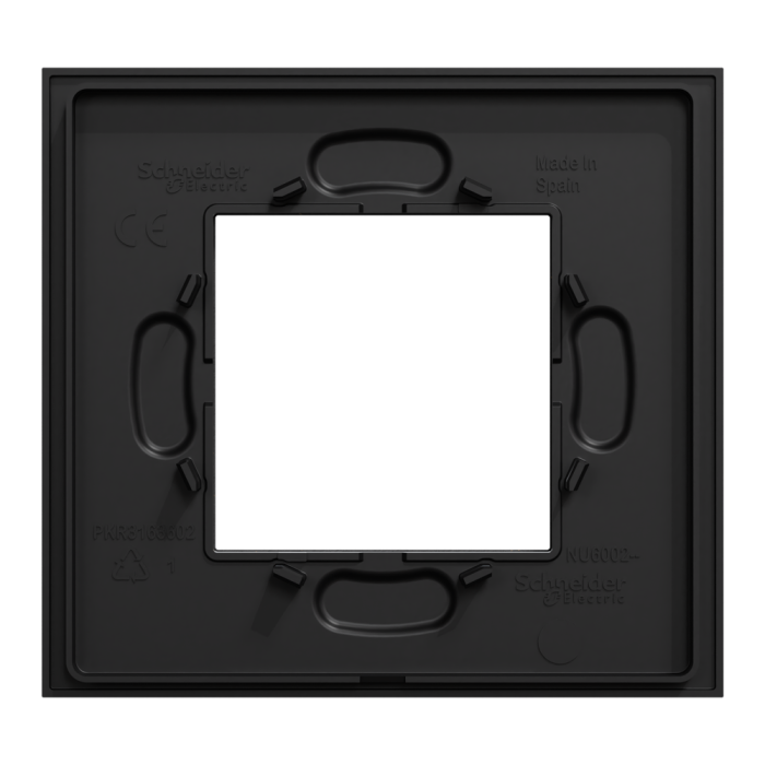 Рамка, 2 модулі, чорна, Unica New, Schneider Electric [NU600274]