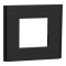Рамка, 2 модулі, чорна, Unica New, Schneider Electric [NU600274]