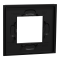 Рамка, 2 модулі, чорна, Unica New, Schneider Electric [NU600274]
