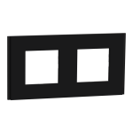 Рамка 2 постова, чорна, Unica New - Schneider Electric [NU600472]