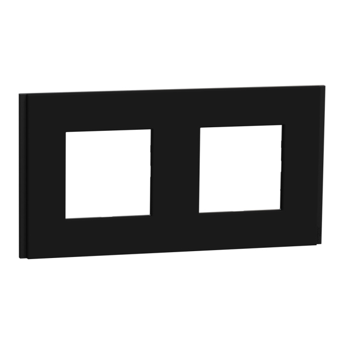 Рамка, 2 x 2 модулі, чорна, Unica New, Schneider Electric [NU600472]