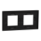 Рамка, 2 x 2 модулі, чорна, Unica New, Schneider Electric [NU600472]