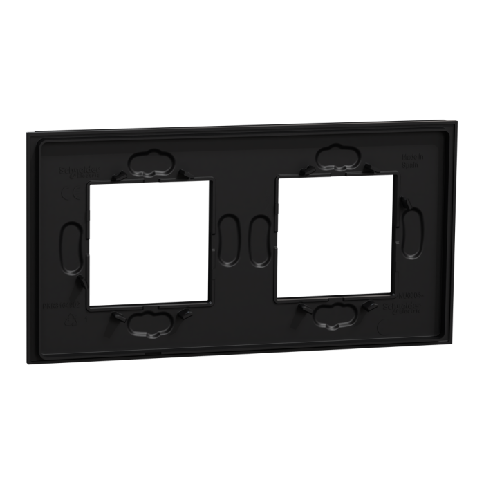 Рамка, 2 x 2 модулі, чорна, Unica New, Schneider Electric [NU600472]