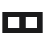 Рамка 2 постова, чорна, Unica New - Schneider Electric [NU600472]