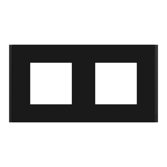 Рамка, 2 x 2 модулі, чорна, Unica New, Schneider Electric [NU600472]