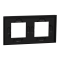 Рамка, 2 x 2 модулі, чорна, Unica New, Schneider Electric [NU600474]