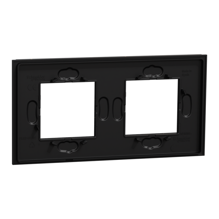 Рамка, 2 x 2 модулі, чорна, Unica New, Schneider Electric [NU600474]