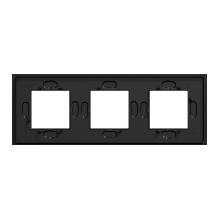 Рамка, 3 x 2 модулі, чорна, Unica New, Schneider Electric [NU600672]