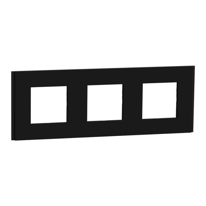Рамка, 3 x 2 модулі, чорна, Unica New, Schneider Electric [NU600672]