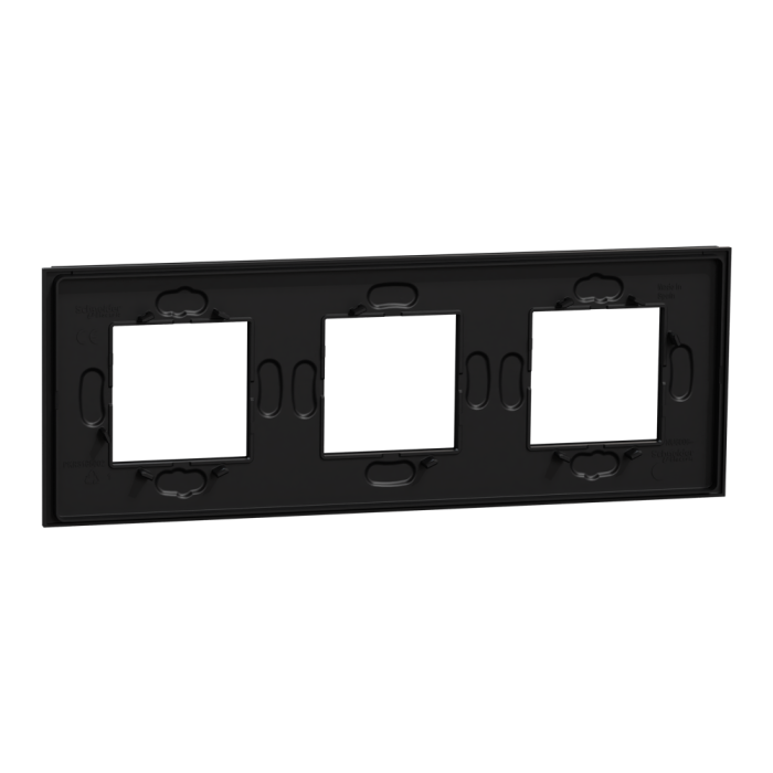 Рамка, 3 x 2 модулі, чорна, Unica New, Schneider Electric [NU600672]