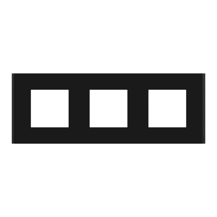 Рамка, 3 x 2 модулі, чорна, Unica New, Schneider Electric [NU600672]