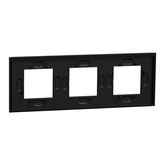 Рамка, 3 x 2 модулі, чорна, Unica New, Schneider Electric [NU600674]