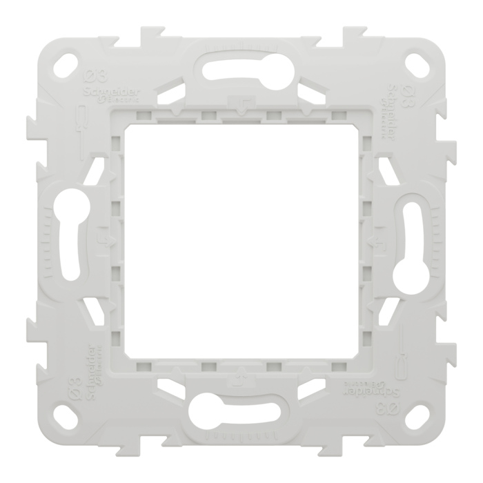 Кріпильна рама, 2 модулі (1 пост), Unica New, Schneider Electric [NU7002P]