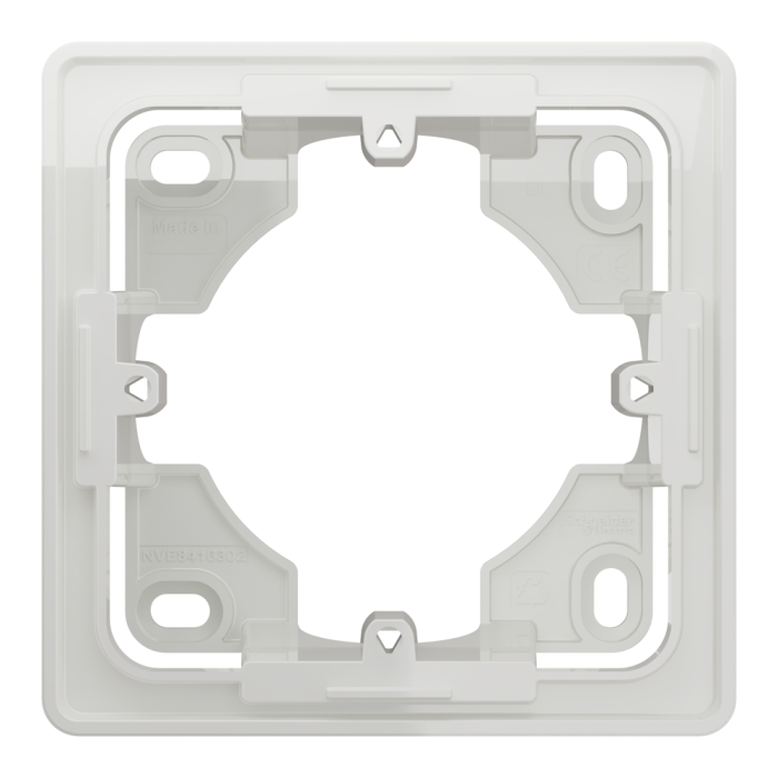 Монтажна коробка, 1 x 2 модулі, біла, Unica New, Schneider Electric [NU800218]
