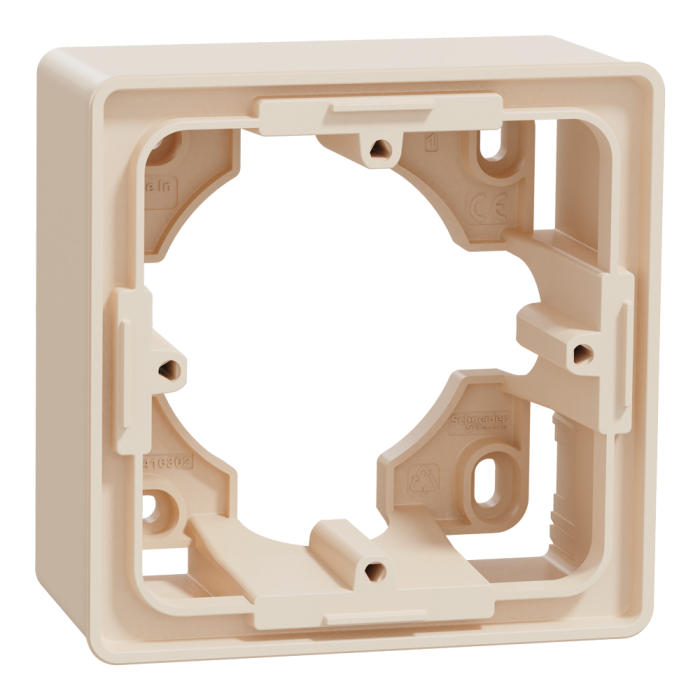 Монтажна коробка, 1 x 2 модулі, Unica New, Schneider Electric [NU800244]