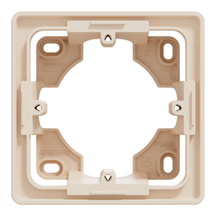 Монтажна коробка, 1 x 2 модулі, Unica New, Schneider Electric [NU800244]
