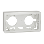 Монтажна коробка 2 постова, біла, Unica New - Schneider Electric [NU800418]