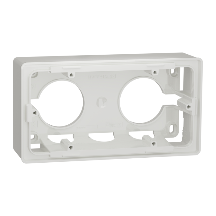 Монтажна коробка, 2 x 2 модулі, біла, Unica New, Schneider Electric [NU800418]