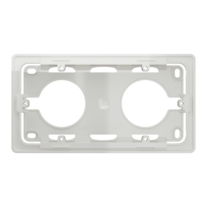 Монтажна коробка, 2 x 2 модулі, біла, Unica New, Schneider Electric [NU800418]