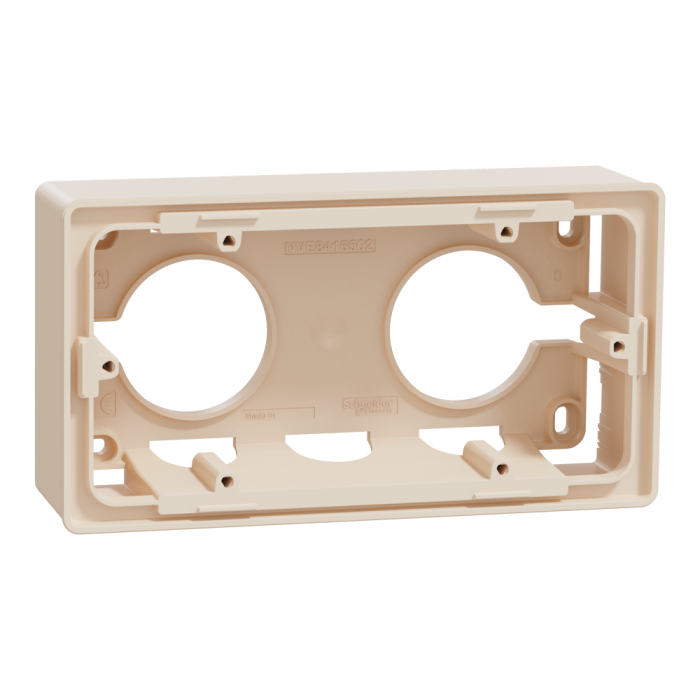 Монтажна коробка, 2 x 2 модулі, Unica New, Schneider Electric [NU800444]