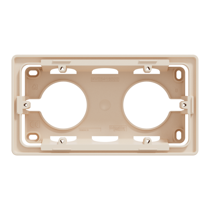 Монтажна коробка, 2 x 2 модулі, Unica New, Schneider Electric [NU800444]