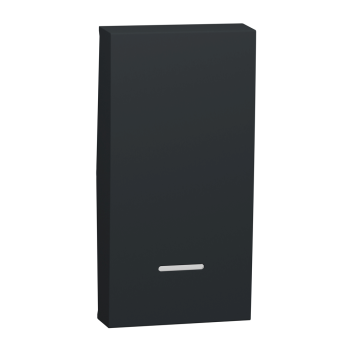 Клавіша, Unica New, для вимикача, 1 модуль, антрацит, чорний (ral 7021), Schneider Electric, [NU910054N]