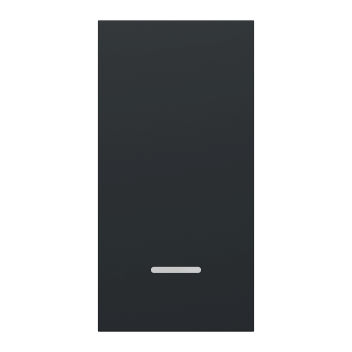 Клавіша, Unica New, для вимикача, 1 модуль, антрацит, чорний (ral 7021), Schneider Electric, [NU910054N]