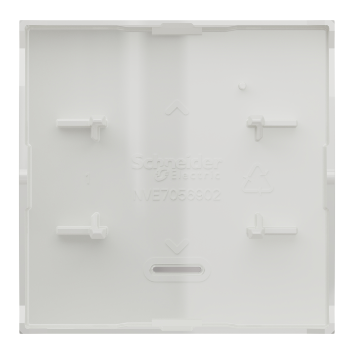 Клавіша, Unica New, Накладка Unica New 2 модулі, білий (ral 9003), Schneider Electric, [NU920018N]