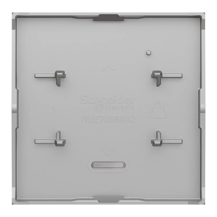 Клавіша, Unica New, Накладка Unica New 2 модулі, алюмінієвий, Schneider Electric, [NU920030N]