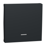 Клавіша, чорна, 2 модулі, Unica New - Schneider Electric [NU920054N]
