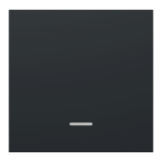 Клавіша, чорна, 2 модулі, Unica New - Schneider Electric [NU920054N]