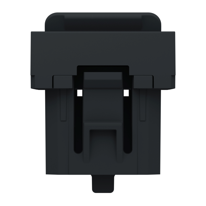 Лицьова накладка, 1 модуль, чорна, Unica New, Schneider Electric [NU941054]