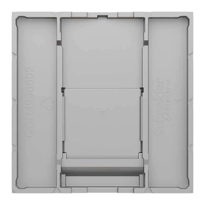 Лицьова накладка, 2 модулі, алюмінієва, Unica New, Schneider Electric [NU941130]