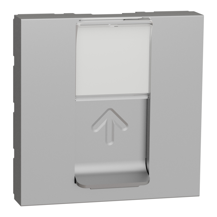 Лицьова накладка, 2 модулі, алюмінієва, Unica New, Schneider Electric [NU941130]