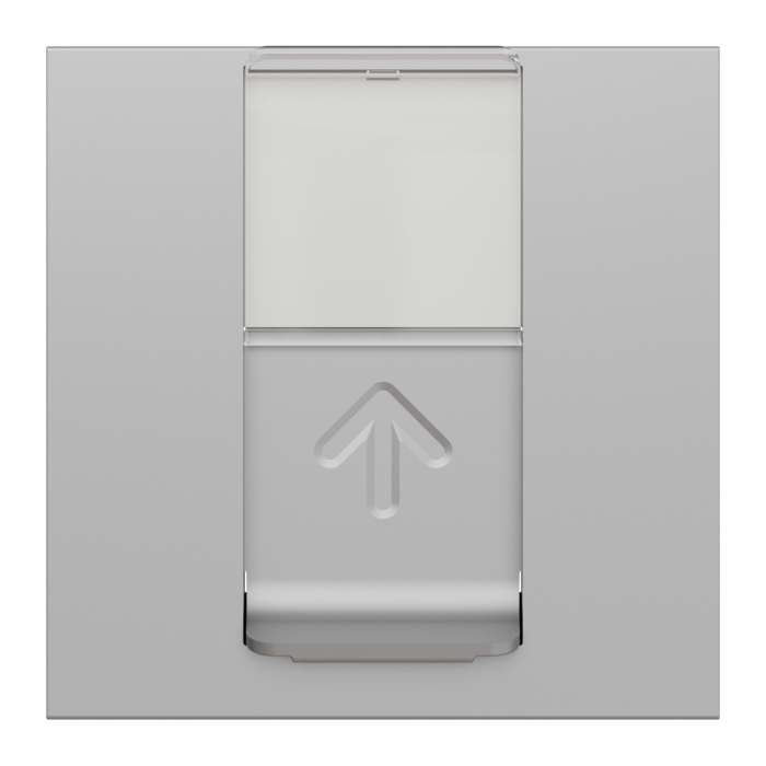 Лицьова накладка, 2 модулі, алюмінієва, Unica New, Schneider Electric [NU941130]