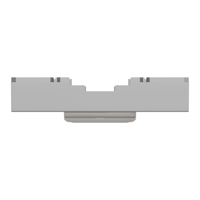 Лицьова накладка, 2 модулі, алюмінієва, Unica New, Schneider Electric [NU941130]
