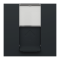 Лицьова накладка, 2 модулі, чорна, Unica New, Schneider Electric [NU941154]