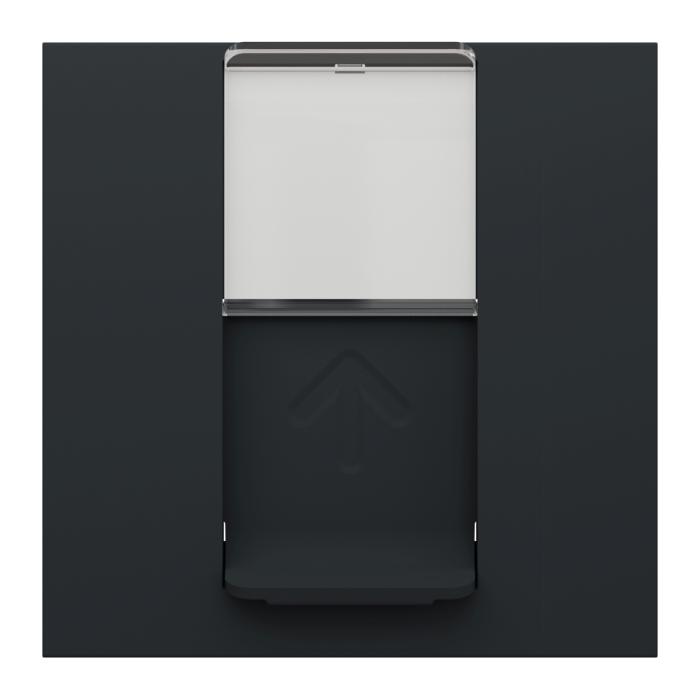 Лицьова накладка, 2 модулі, чорна, Unica New, Schneider Electric [NU941154]