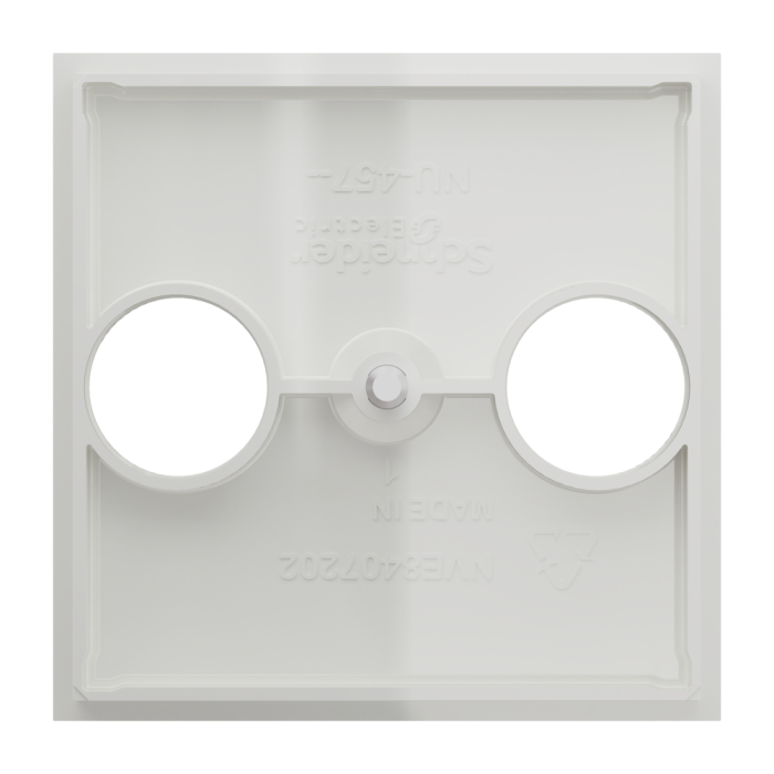 Накладка, 2 модулі, біла, Unica New, Schneider Electric [NU944018]