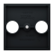 Накладка, 2 модулі, чорна, Unica New, Schneider Electric [NU944054]