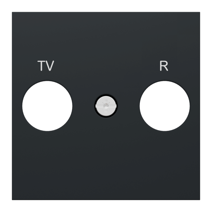Накладка, 2 модулі, чорна, Unica New, Schneider Electric [NU944054]